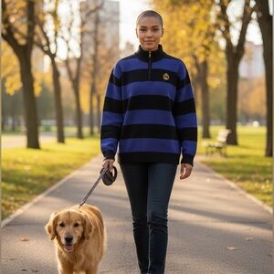 Ralph Lauren > Vintage Ribbed Neck Collar with Zipper